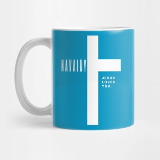 ALEXEI NAVALNY JESUS LOVES YOU Mug